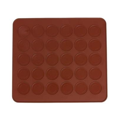 High temperature resistance Food grade 30 circular Macaroon Silicone pad silica gel Macaroon Baking pan, oven mat