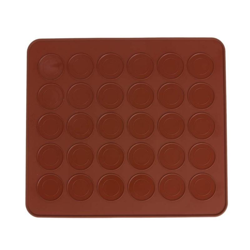 High temperature resistance Food grade 30 circular Macaroon Silicone pad silica gel Macaroon Baking pan, oven mat