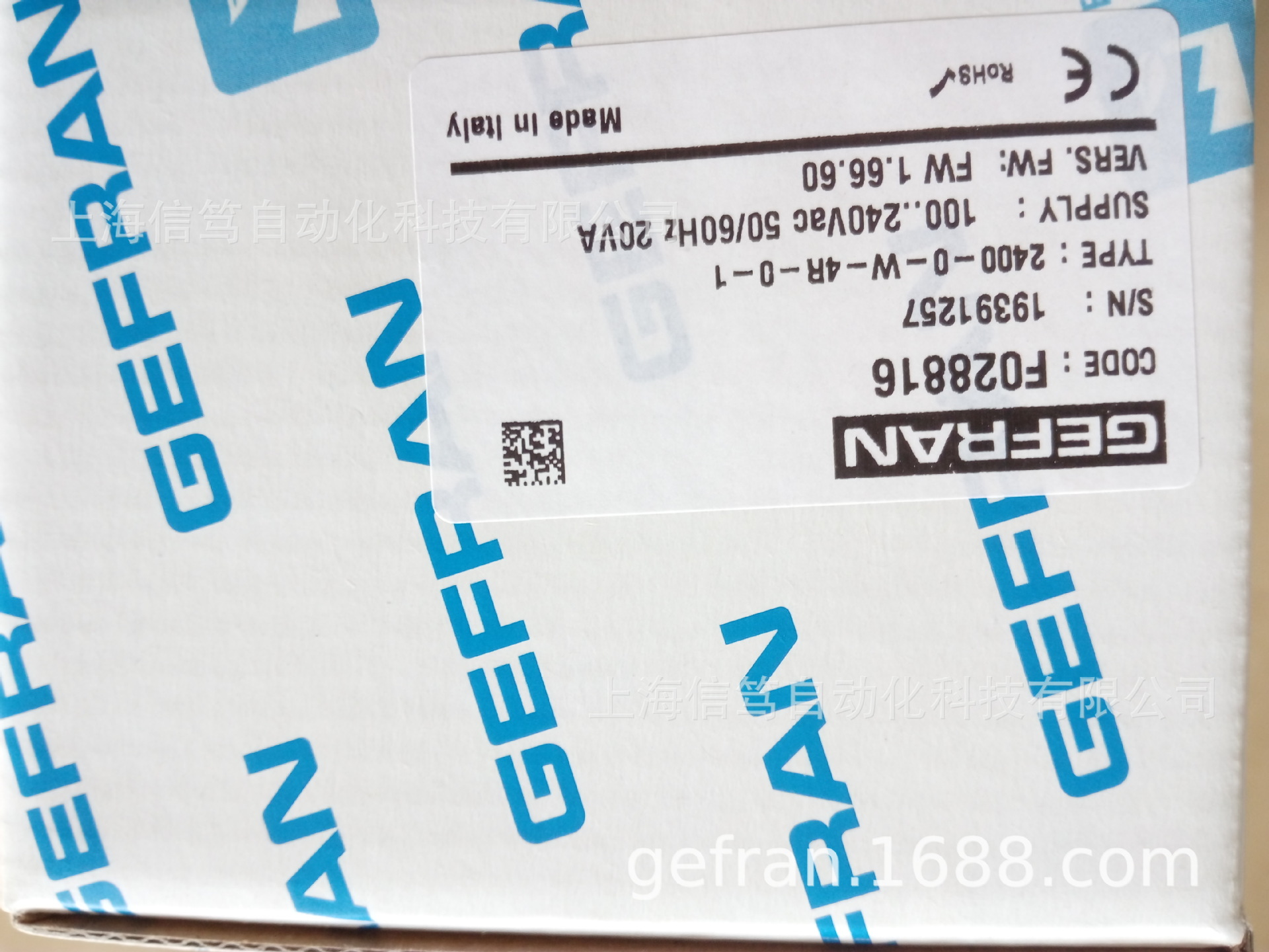 意大利GEFRAN杰佛伦控制器2400-0-W-4R-0-1 F028816