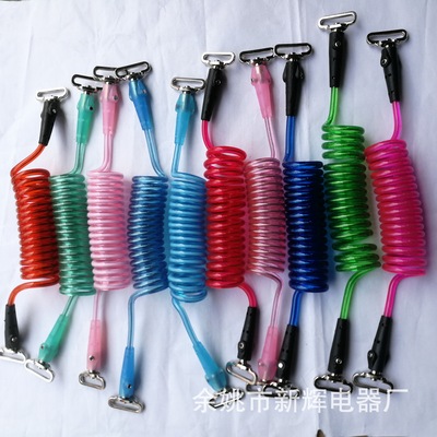 厂家批发 儿童防丢绳  防走失牵引带优  钢丝弹簧绳 量大从