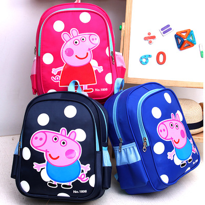 新款尼龙防水儿童书包男女幼儿园书包大中小班双肩背包包3-6周岁|ru