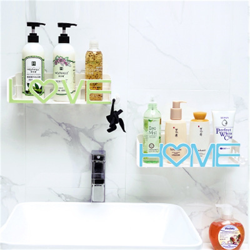 免打孔洗漱台浴室置物架收纳架挂壁厨房收纳架化妆台收纳盒|ms