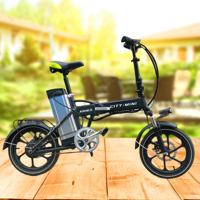 16寸折叠电动自车16寸滴滴代驾折叠车16寸铝合金折叠助力电动车16|ms