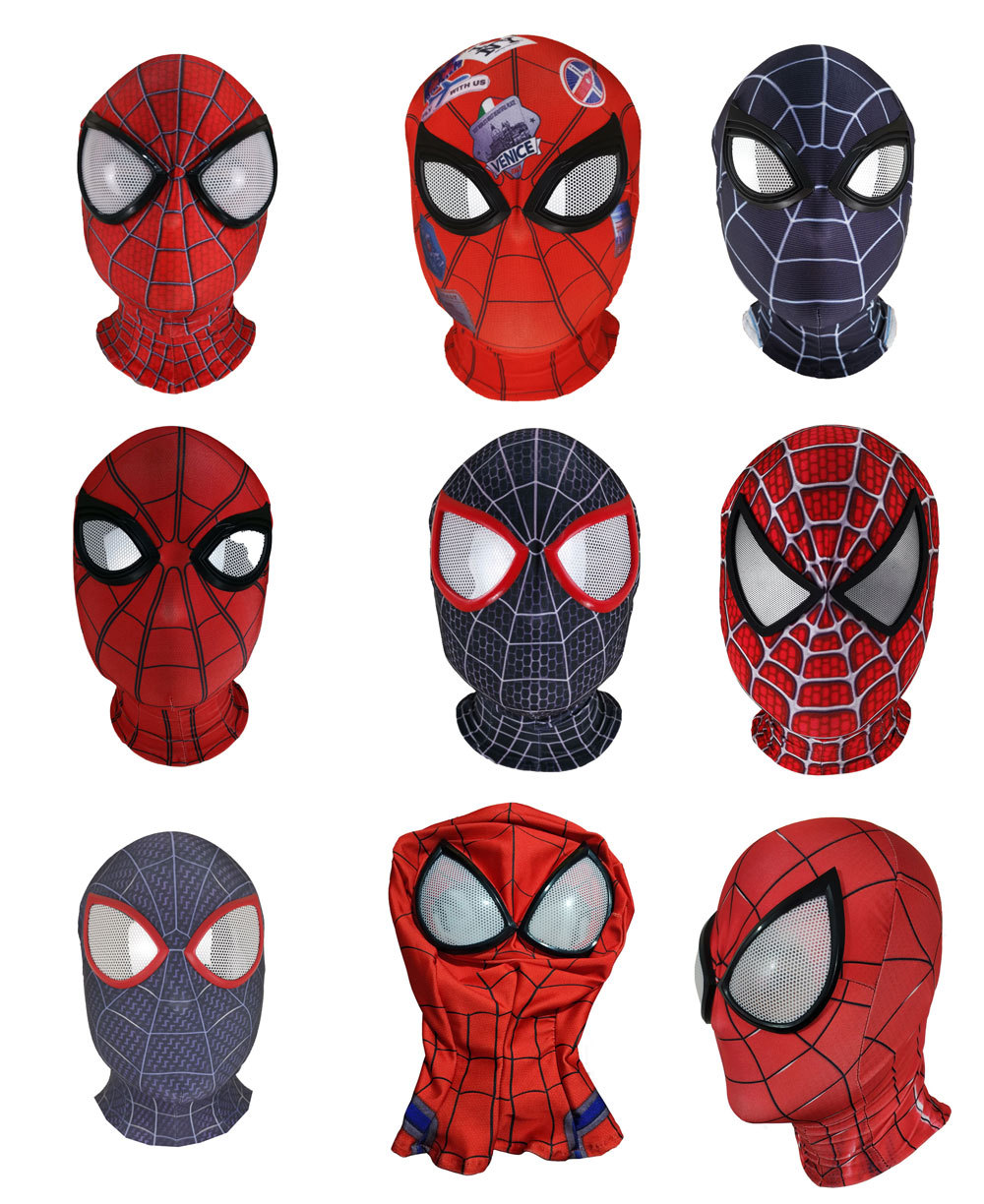 跨境货源蜘i蛛侠成人头套面具Spider-man Hood mask万圣节扮演