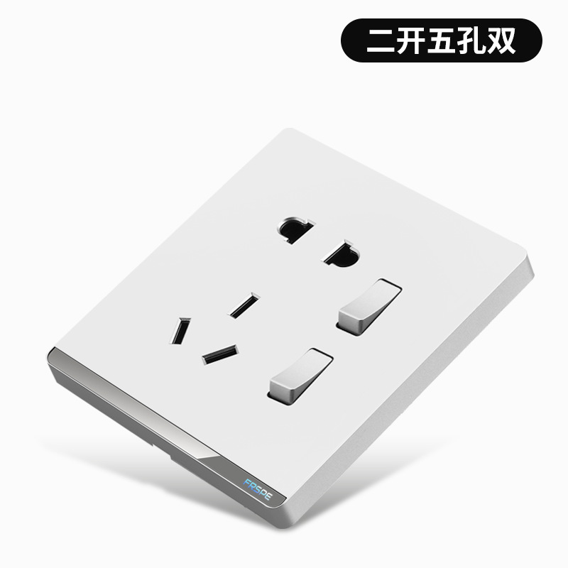 Zócalo de cinco orificios de dos aberturas