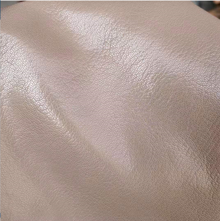 厂家直销頭層羊皮鹿皮鞋包面料 亮灰色