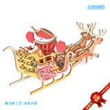 Деревянная реалистичная рождественская интеллектуальная игрушка, трехмерный конструктор для школьников и студентов, подарок на день рождения