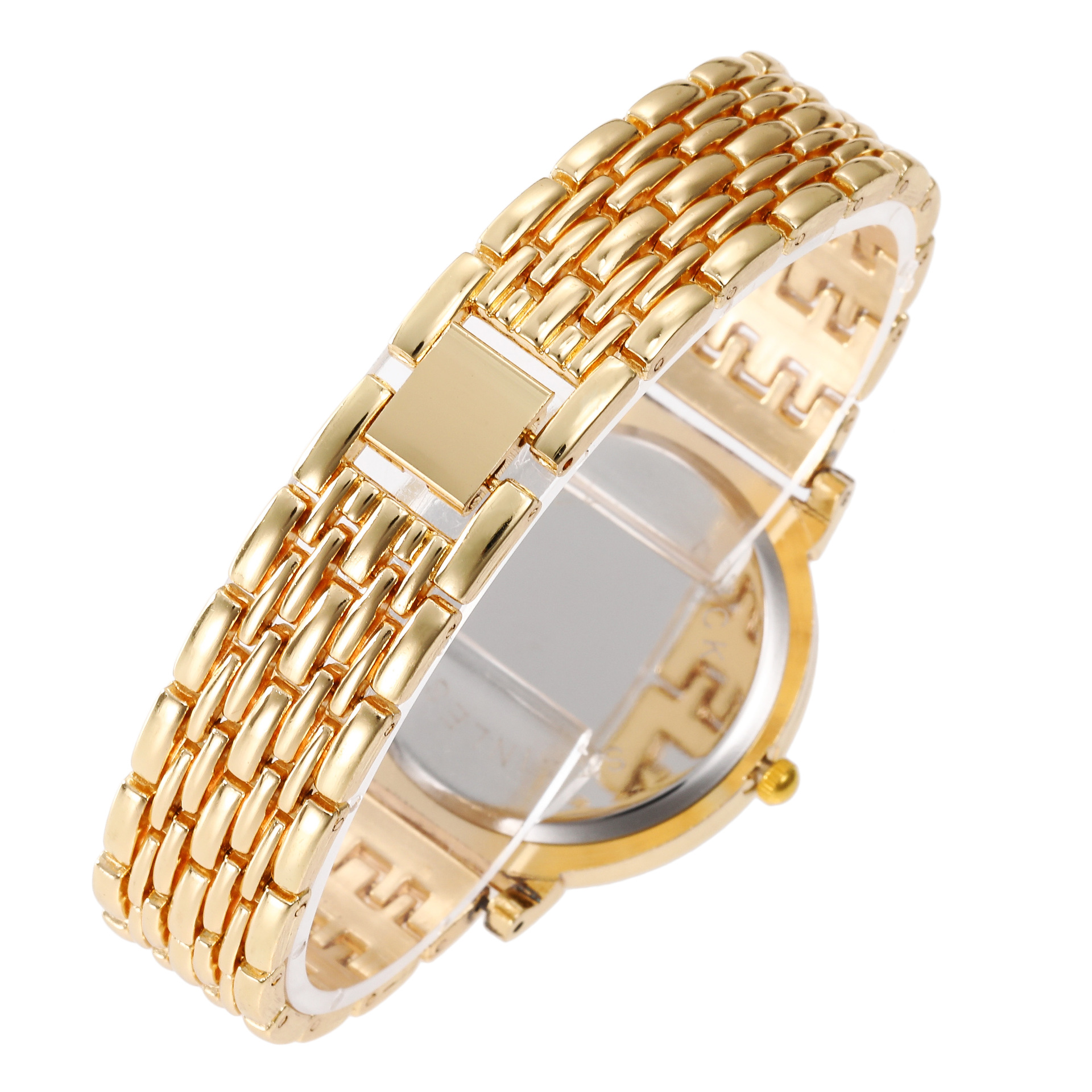 2024  Korean version high-end fashionable inlaid women's bracelet with full water diamond scale female student quartz watch_voghion.com