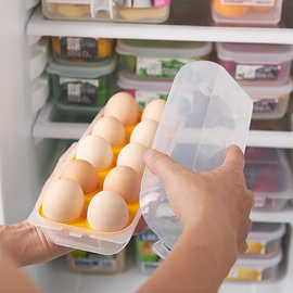 日本进口鸡蛋收纳盒厨房冰箱鸡蛋保鲜盒鸡蛋盒蛋托盒10枚