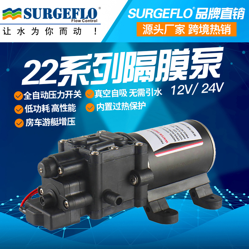 FL-3202微型自吸隔膜泵22款直流电动增压泵静音游艇房车水泵|ms