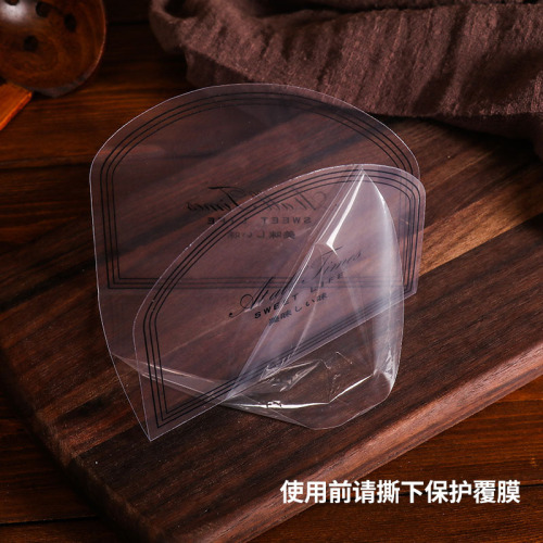 Triangular layer cake spacer transparent pet mousse rim U-shaped cake roll rim baking packaging wholesale