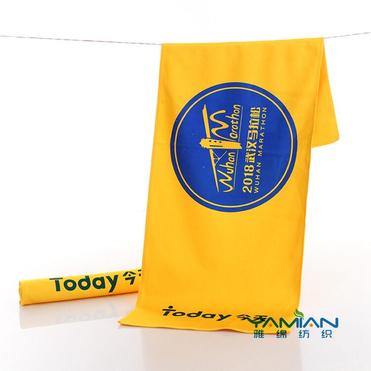 Customized marathon towel cut velvet printing suitable for marathon various events customized water absorption delivery time is short and the sample is fast Customized marathon towel cut velvet printing suitable for marathon various events customized water absorption delivery time is short and the sample is fast