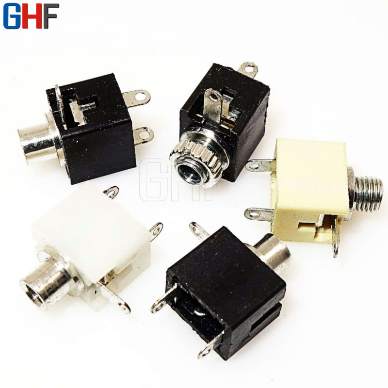 直销PJ201M环保三脚耳机插座 2.5MM小型光孔音频母座 铁脚 铜脚