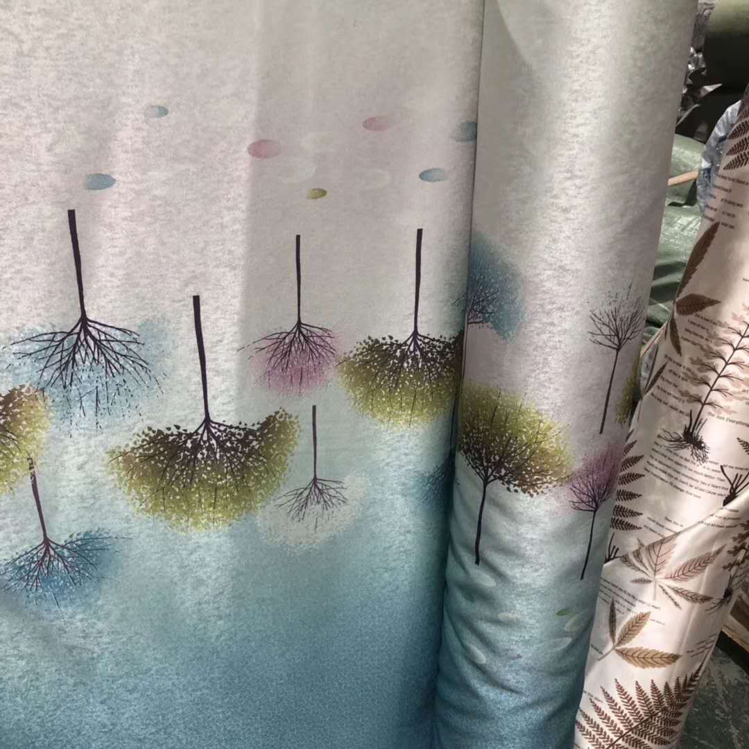 Long-term stock Special Offer printing curtain Fabric engineering Renovation Rental School kindergarten Curtains