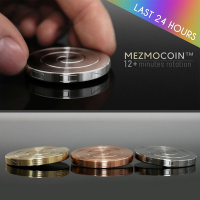 跨境桌面陀螺Mezmocoin金属转运解压减压玩具硬币大小指尖陀螺