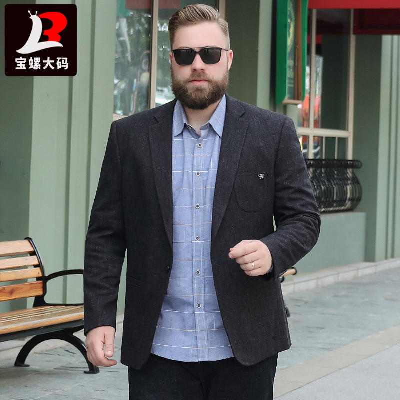 タオバオ工場 大きなメンズ スーツ パパ ビジネス レジャー ぽっちゃり 肥やす しがみつく ゆるい スーツコート 太った 中国仕入れ Com