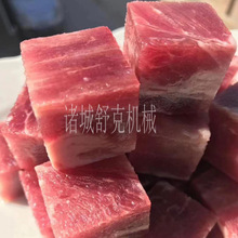 商用香肠肉类切丁机  厂家直销输送带式鲜牛肉切块机可连续生产