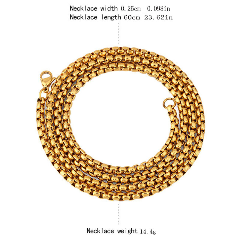 fashion creative solid color Basketball box titanium steel necklace wholesale nihaojewelry