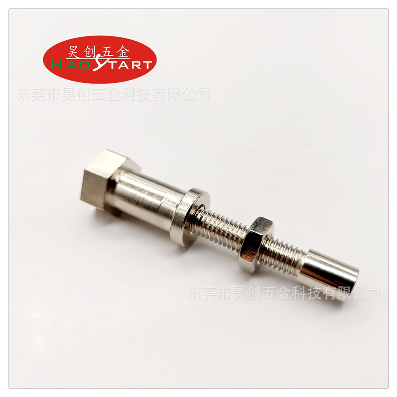 东莞厂家产销调节螺丝车件 不锈钢螺栓 压花螺帽CNC自动车床件