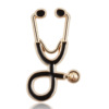 Fashionable stethoscope, metal brooch, 2019, new collection, simple and elegant design, wholesale