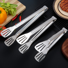 Factory direct sales stainless steel food tongs, household steamed bun/bread tongs, barbecue tongs, steak tongs, buffet-specific tongs