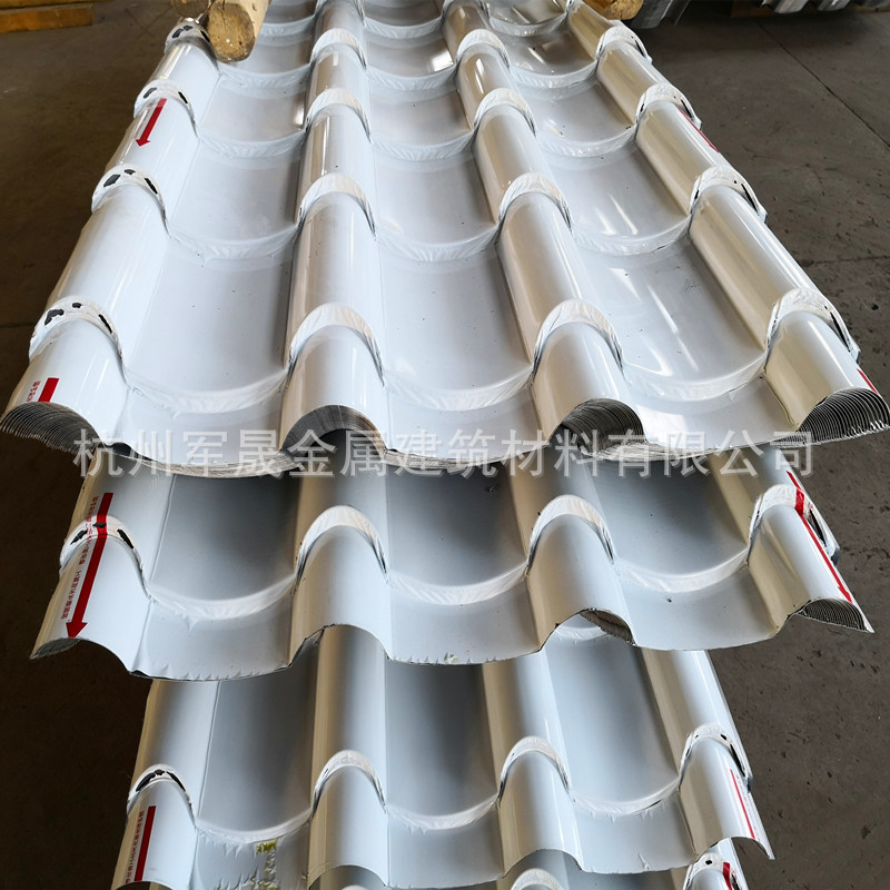 源头厂家销售优质特惠65-430型 1.2mm铝镁锰屋面弯弧扇形板