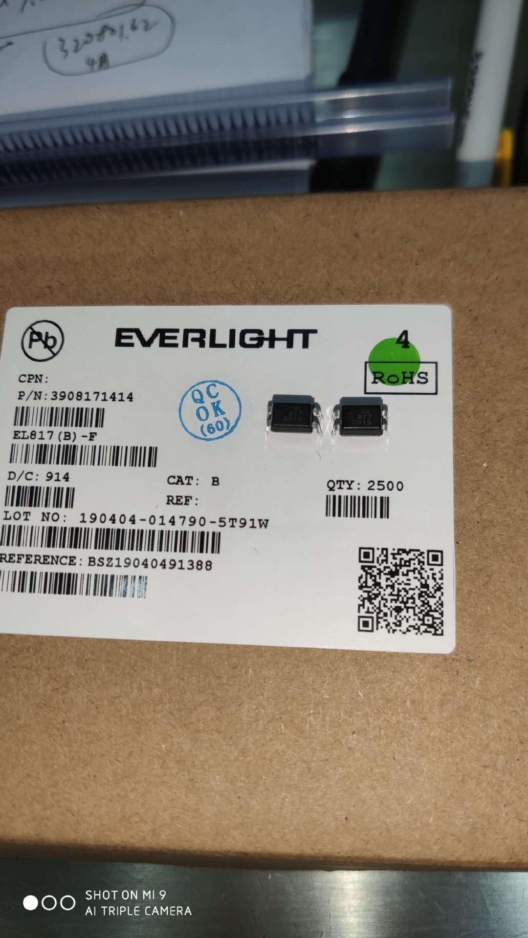 供应批发光电耦合器EL817B 817C贴片插件均有现货DIP-4 2500/盒