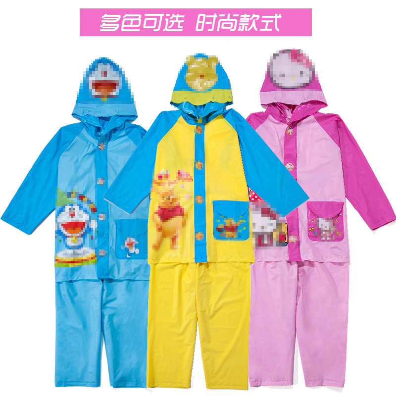 创意宝宝雨衣 时尚雨衣雨裤户外骑行雨衣 pvc户外雨披分体雨衣|ms