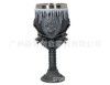 Three dimensional carved wineglass with glass, cup, USA, 3D