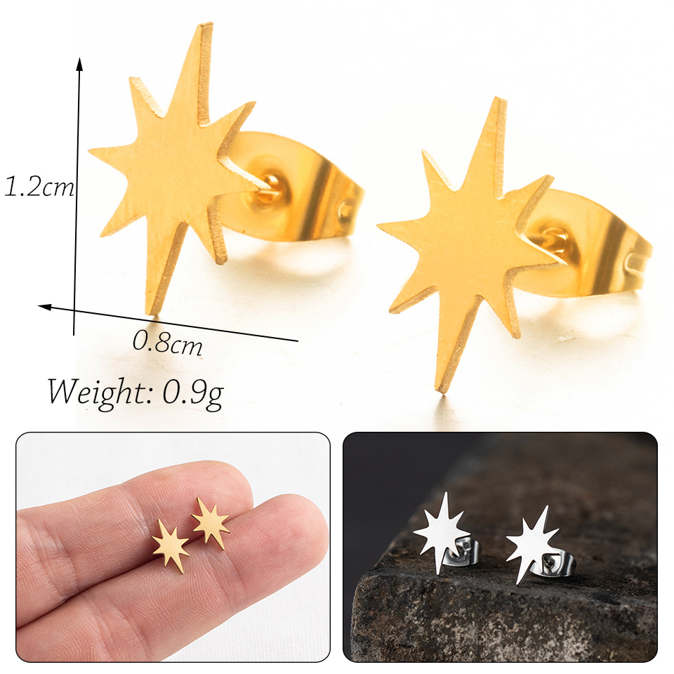 Simple Style Geometric Plating Alloy No Inlaid Earrings Ear Studs display picture 1