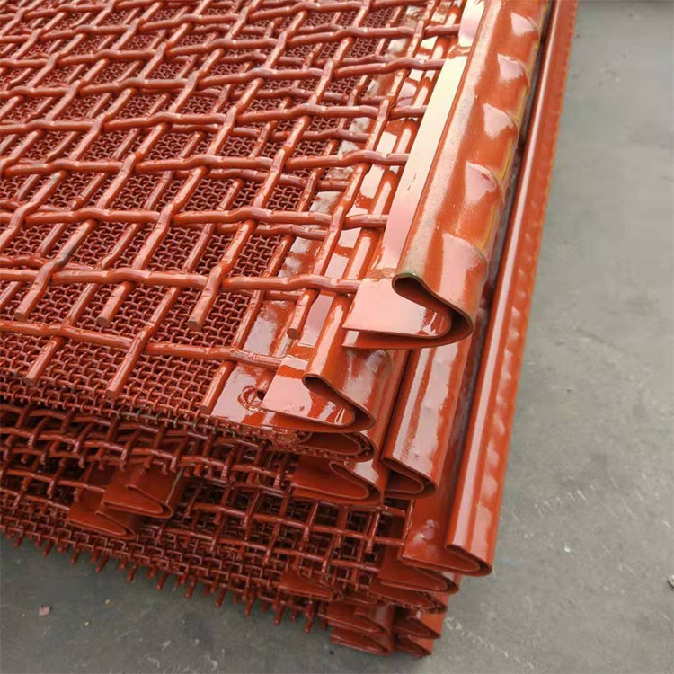 国标65mn锰钢矿筛网 铁矿石振动筛 耐腐蚀高猛钢轧花网可定制