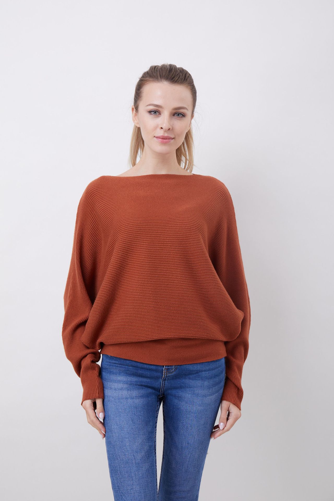 Women's Sweater Long Sleeve Sweaters & Cardigans Casual Solid Color display picture 2