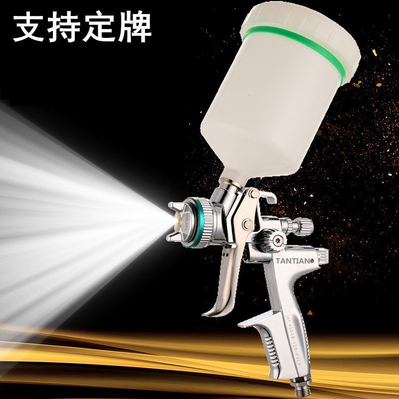 跨境货源 汽车喷枪4000B上壶高雾化汽车油漆喷枪环保低压钣金喷枪