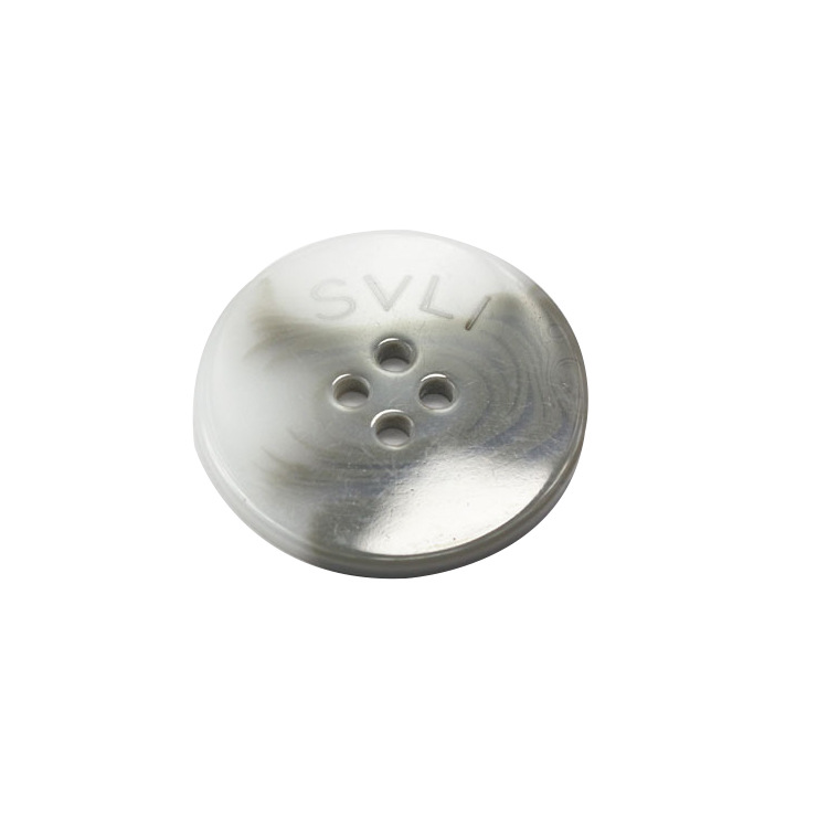 Factory wholesale high-grade lettering hand sewing buckle round four-hole button overcoat buckle