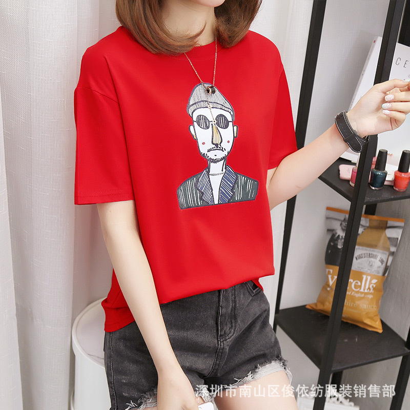 T shirt femme JUNYI TEXTILE VêTEMENTS en Coton - Ref 3314766 Image 54