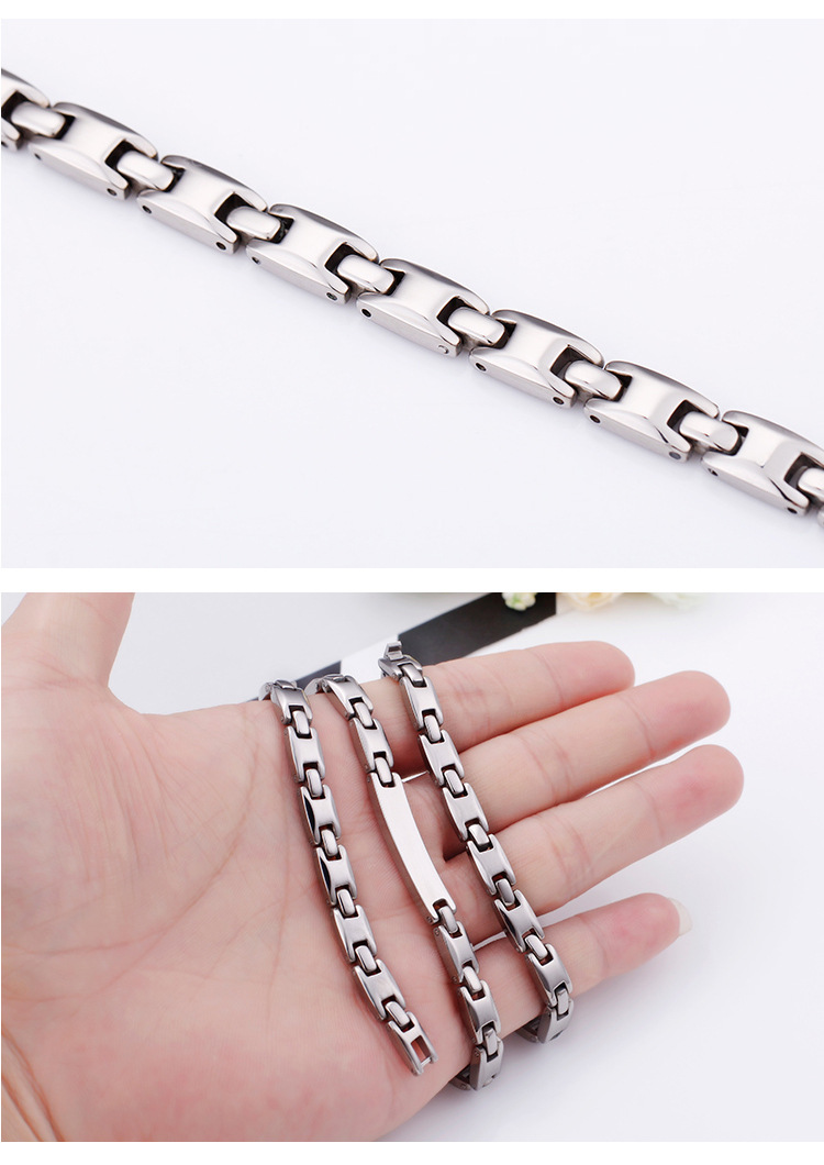 29g Weight Necklace Classification Wedding, Travel Occasion 304 Stainless Steel Material Geometric Pattern Unisex Gender Silver Color Wholesale Jewelry Geometric 304 Stainless Steel Necklace 8