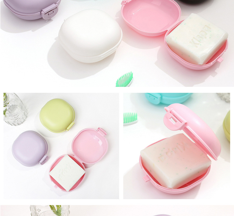 厂家直销塑料肥皂盒 户外旅行密封沥水带扣 创意有盖