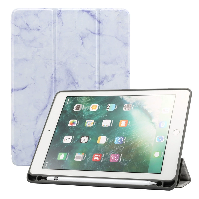 Подходящий iPad9.7 пенал со скидкой 30 % мраморный планшет кожаный чехол с откидной крышкой спящий AIR2 защитный комплект оптовым производителям