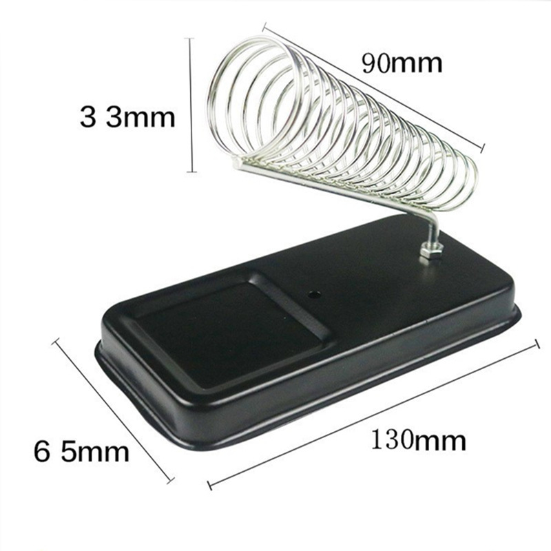 家用全金属烙铁架方形烙铁架电烙不锈钢便携固定架多功能支架