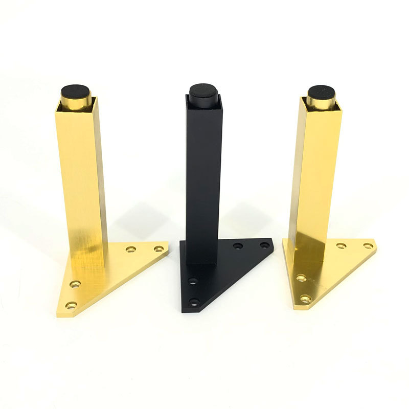 浴室柜脚方形金色黑色