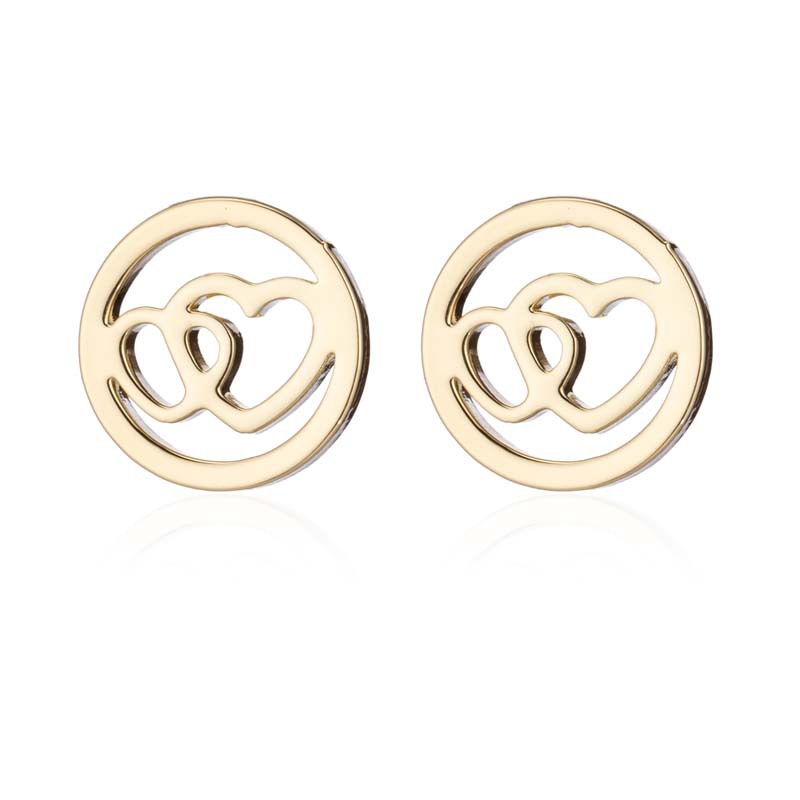 Sweet Heart Shape Stainless Steel Jewelry Set 2 Pieces