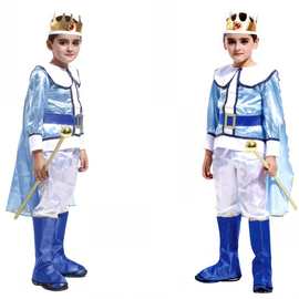万圣节儿童表演服 男 B-0035 王子国王 化妆舞会话剧装扮cos套装