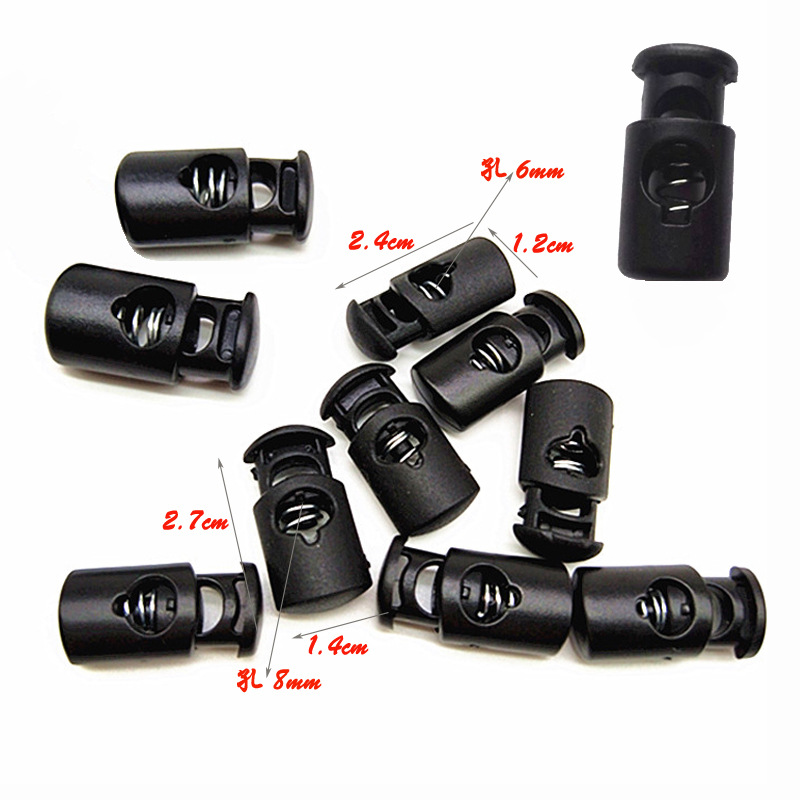 厂家直销箱包辅料长方形弹簧扣 地雷扣 猪鼻扣 彩色可订染弹簧扣