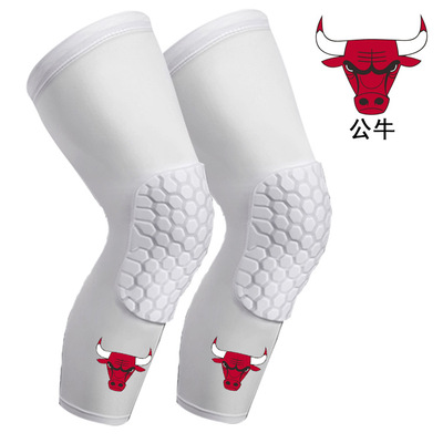篮球护膝裤袜运动护膝男防撞小腿护套袜套速干跑步护具装备