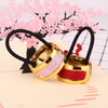 Metal ponytail, golden hair accessory, hair rope, Korean style, pink gold