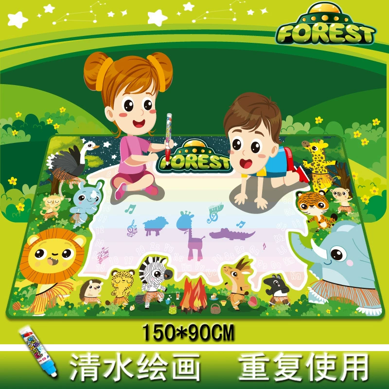 Большая канва для воды, игрушечная живопись, 7 цветов, граффити