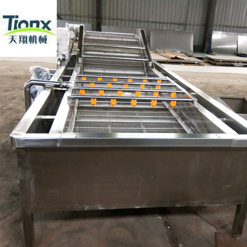 供应气泡清洗机 叶类气泡清洗机 菠菜芹菜气泡喷淋清洗机