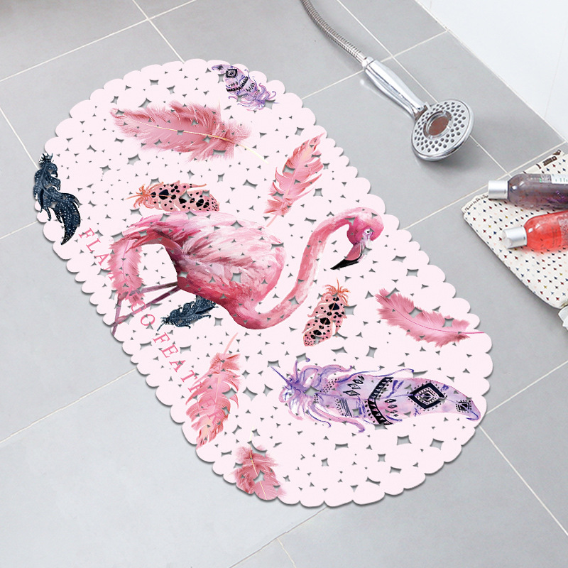 Nordic color sólido baño bañera Mat impresión antideslizante alfombra de baño antideslizante estera de ducha de PVC alfombra de baño taza de succión estera