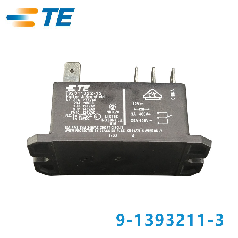 供应正品9-1393211-3泰科功率继电器 标准单稳态直流T92S11D22-12