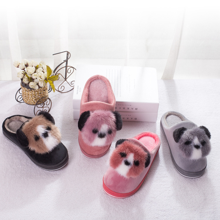 棉拖鞋女冬季室内淑女卡通毛绒棉鞋保暖防滑加厚2019年新款棉拖女|ms